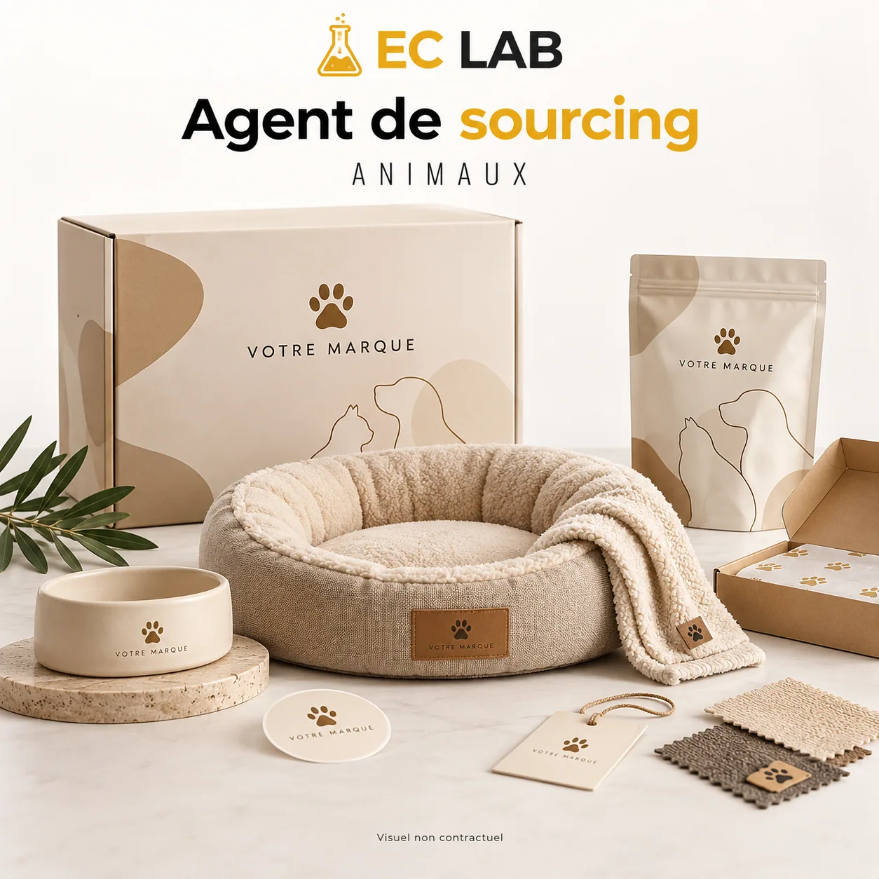 Couchage, gamelle et accessoires pour animaux